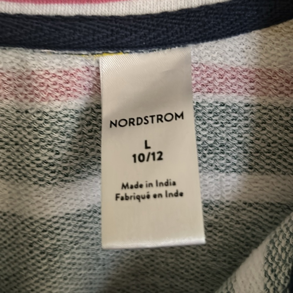 Nordstrom Striped Half-Zip Kids Sweatshirt - Picture 3 of 5